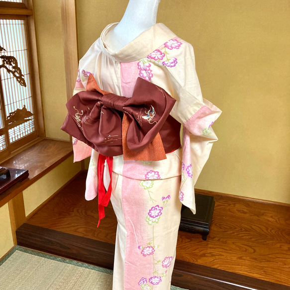 竜宮舞をんな 浴衣用変わり作り帯『慶散蝶羽結帯』 浴衣 芍薬堂 