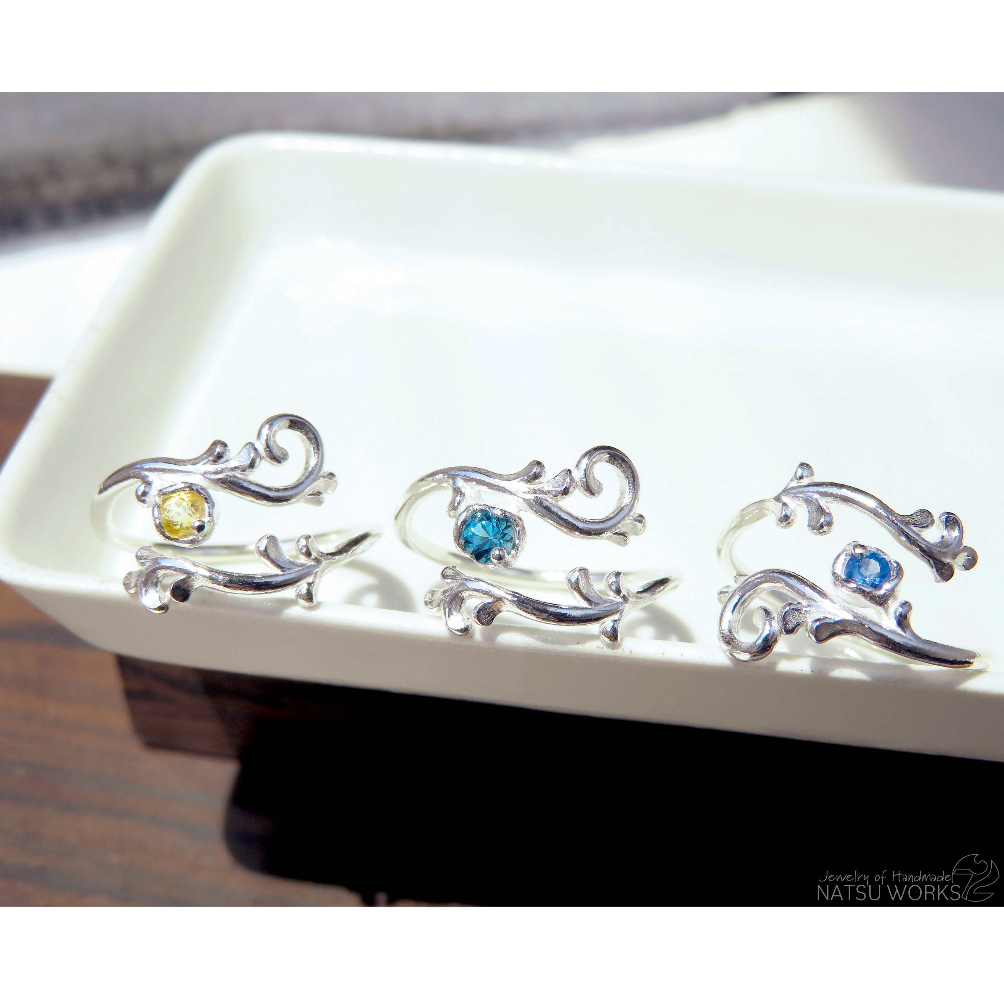 ボタニカル リング ブルーサファイア / blue Sapphire Botanical Ring