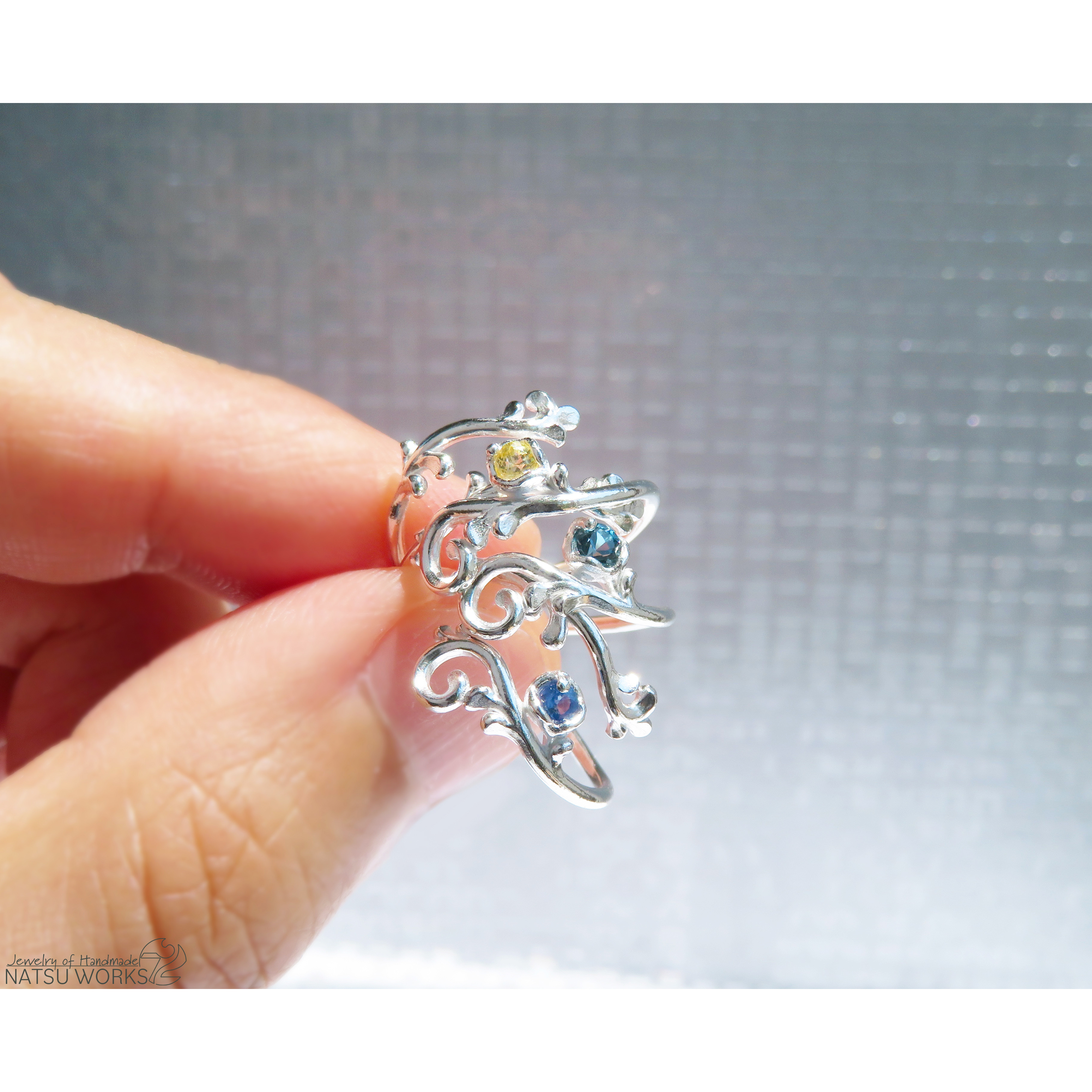 ボタニカル リング ブルーサファイア / blue Sapphire Botanical Ring