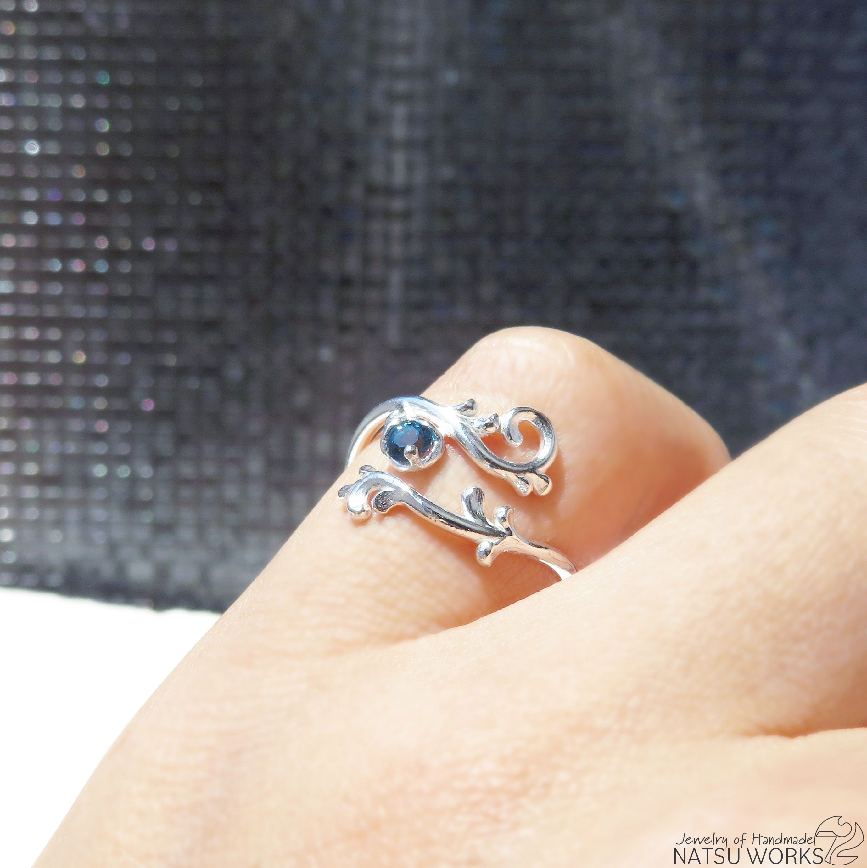 ボタニカル リング ブルーサファイア / blue Sapphire Botanical Ring