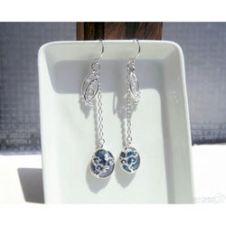 モス カイヤナイト ピアス / Moss Kyanite earring 1枚目の画像