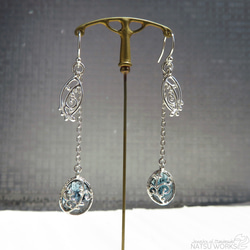 モス カイヤナイト ピアス / Moss Kyanite earring 4枚目の画像