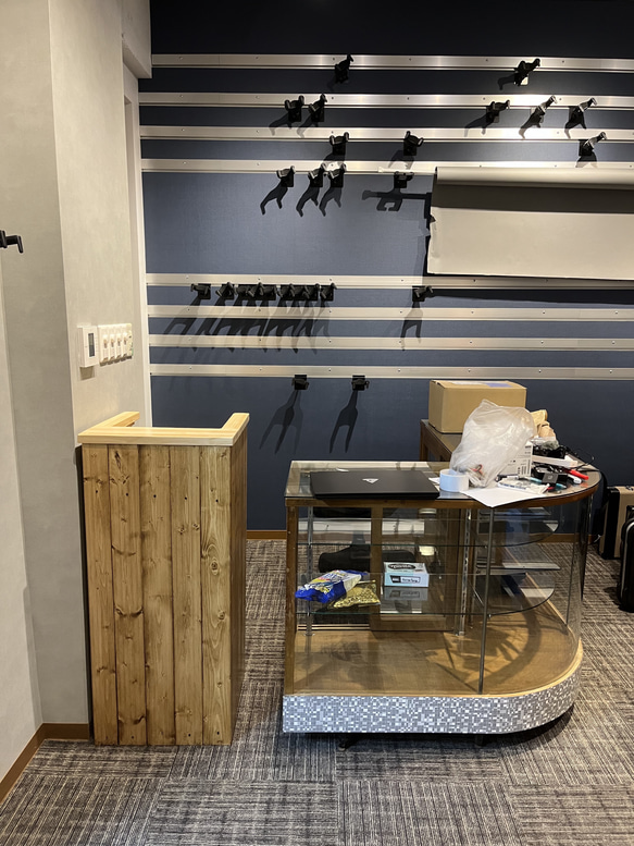 スリム　レジカウンター　受付カウンター　レジ台 