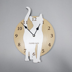 3匹の犬種が選べる特別デザイン｜オーダーメイド木製掛け時計 掛け時計