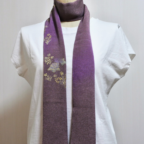 着物リメイク 帯揚げで作ったストール ストール あんちゃんママ 通販