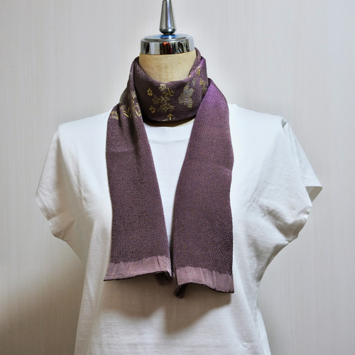 着物リメイクストール 着物リメイク 帯揚げで作ったストール ストール あんちゃんママ 通販