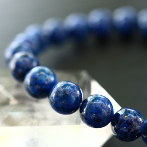 ☆プレミアムブレス☆青金石・マトリクスラズライト：9ミリ☆天然石