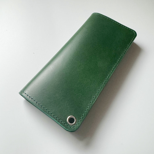 トラッカーウォレット　01-GR 緑　グリーン　長財布　本革 トラッカーウォレット 01-GR 緑 グリーン 長財布 本革
