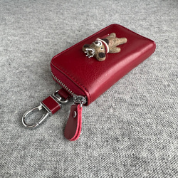 『KUMAWN/クマウン』カードポケット2個付き 便利なキーケース・牛革・多機能・スマートキー 10枚目の画像