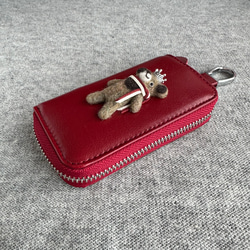 『KUMAWN/クマウン』カードポケット2個付き 便利なキーケース・牛革・多機能・スマートキー 11枚目の画像