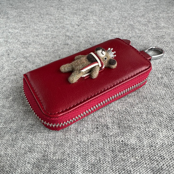 『KUMAWN/クマウン』カードポケット2個付き 便利なキーケース・牛革・多機能・スマートキー 11枚目の画像