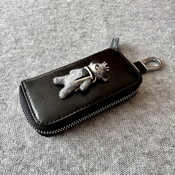 『KUMAWN/クマウン』カードポケット2個付き 便利なキーケース・牛革・多機能・スマートキー 7枚目の画像