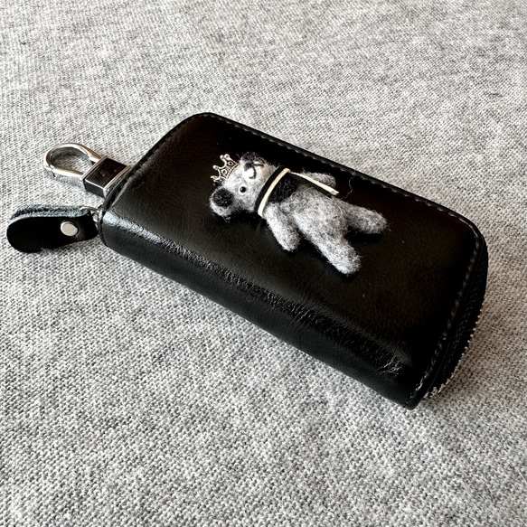 『KUMAWN/クマウン』カードポケット2個付き 便利なキーケース・牛革・多機能・スマートキー 8枚目の画像