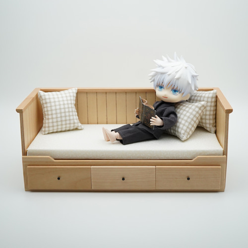 1/12 ミニチュア ソファベッド その他置物 kuma's market 通販
