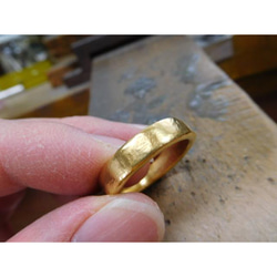 24金 鍛造リング 端材 DIY 19.9グラム 24金鍛造デザインリング