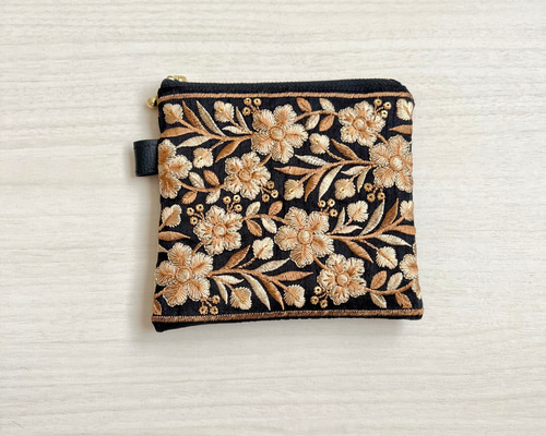 インド刺繍リボンのミニポーチ ポーチ TAMY'S FACTORY 通販