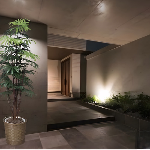 光触媒人工観葉植物ウォールグリーンフェイクグリーンシュロチク 1.6m