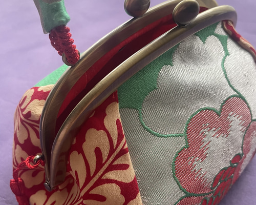 Sale ぷっくり和装オリジナルがま口バッグ 成人式 七五三 卒業式