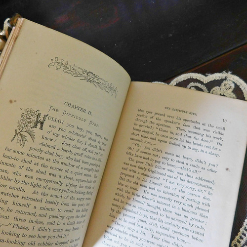 ゜+ 19世紀 洒落たボタニカルイラスト付き表紙 グリーン 英国