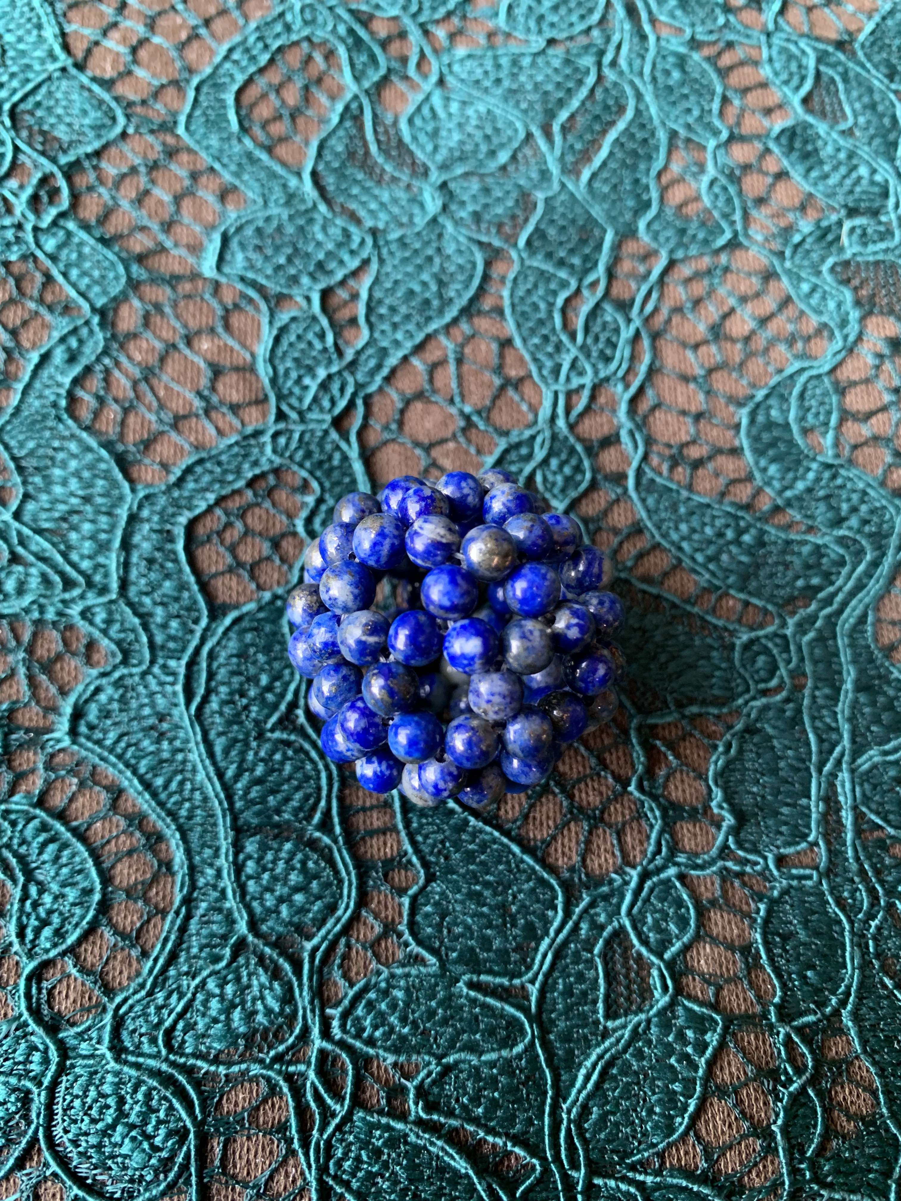 フラーレン　ラピスラズリA 直径3cm 寺澤貴子さんショップの天然石です！