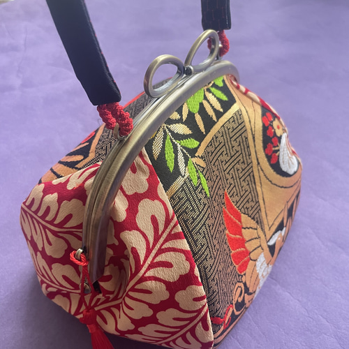 成人式 七五三 卒業式 和装オリジナルがま口バッグ ハンドバッグ