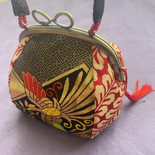 成人式 七五三 卒業式 和装オリジナルがま口バッグ ハンドバッグ