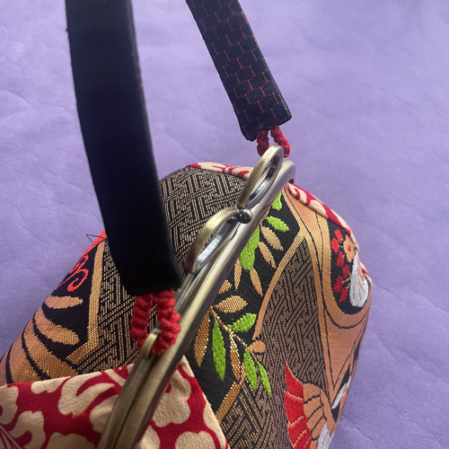 成人式 七五三 卒業式 和装オリジナルがま口バッグ ハンドバッグ