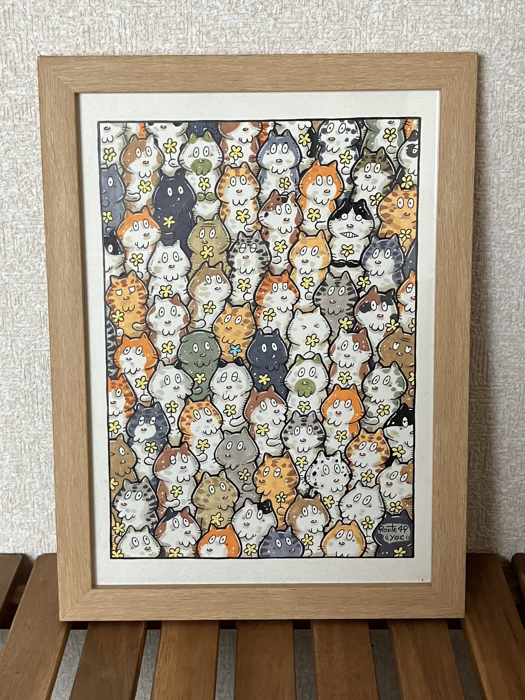 m**様 「 休憩がくれる贈りもの 」｜絵画 原画 抽象画 動物画 ドローイング a6180e6f7ca146deda2f52fae7a694