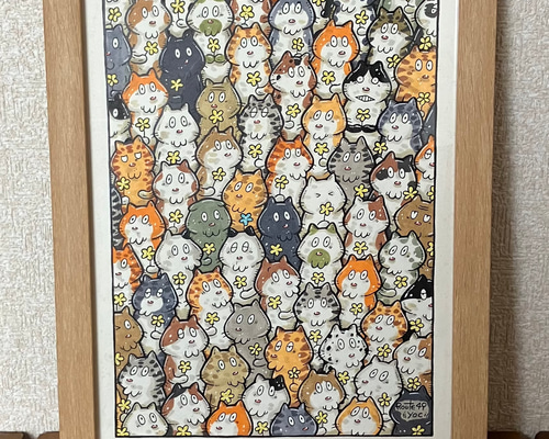 ミ*ツ様 「 花咲く一歩 」｜絵画 原画 抽象画 絵 動物画 ドローイング 画家 ミ*ツ様 「 花咲く一歩 」｜絵画 原画 抽象画 絵 動物画 ドローイング