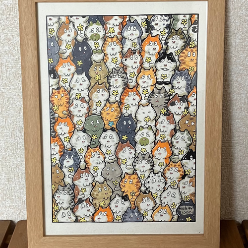 o*i様 「 乗せてゆくあの壁の向こうへ 」｜絵画 原画 抽象画 動物画 ドロー 明日に向かって〜ペンギン家族とオーロラ【原画再販：受注制作