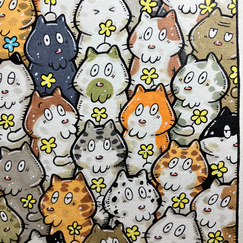 う*し様 「 頑張ることよりも大切なこと 」｜絵画 原画 抽象画 動物画 ドロー 真作 絵画原画 抽象画 動物画 クジラ アート キャンバス 現代