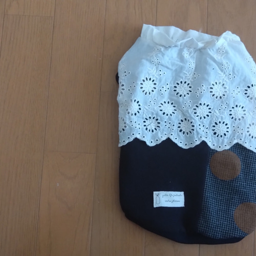 ☆ しろ様 ハンドメイド犬服ニット ☆ M 犬服 ニット レース トイ