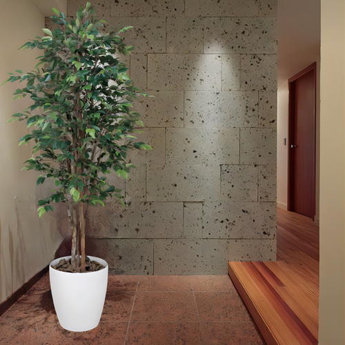 光触媒 人工観葉植物 フェイクグリーン ロイヤルベンジャミン1.8