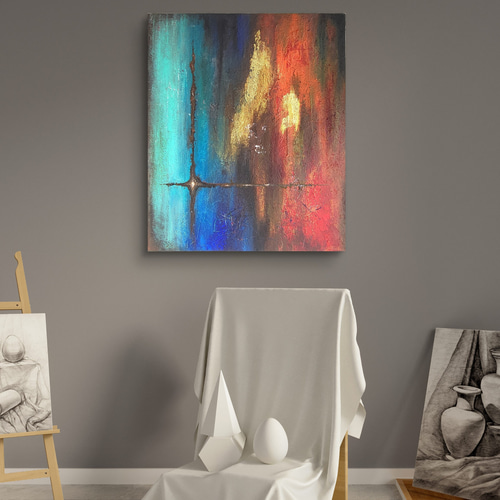 絶対零度 / 抽象画 73×61㎝ F20 インテリア おしゃれ モダン 絶対零度 / 抽象画 73×61㎝ F20 インテリア モダン おしゃれ