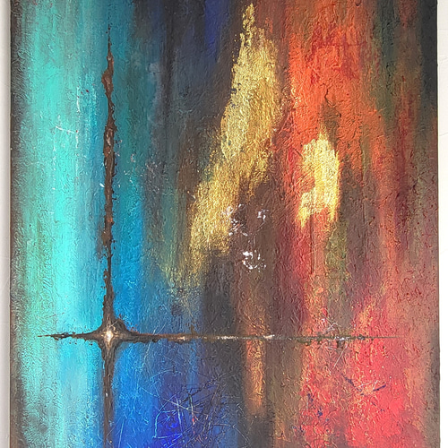 絶対零度 / 抽象画 73×61㎝ F20 インテリア おしゃれ モダン 絶対零度 / 抽象画 73×61㎝ F20 インテリア おしゃれ モダンの