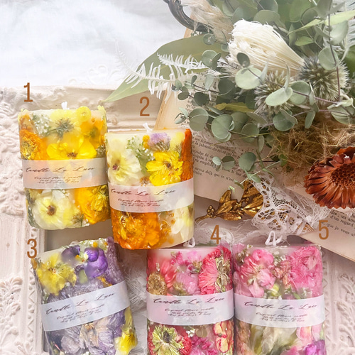 Ranunculus Botanical Candle キャンドル・キャンドルホルダー Candle