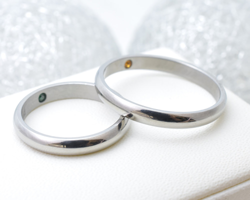 シークレット誕生石】ブライダル・結婚・マリッジ・刻印できる10
