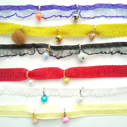 初めての首輪 ファースト首輪 はげない首輪 シュシュ軽い猫の首輪 子猫 仔猫 短毛 超軽量 ネコ首輪 セーフティ首輪 13枚目の画像