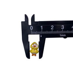 ネイルパーツ アヒル 動物 14ｍｍ イエロー 50個 キャラクター 混色 3Ｄ 立体 ぷっくり 樹脂 デコ 3839 5枚目の画像