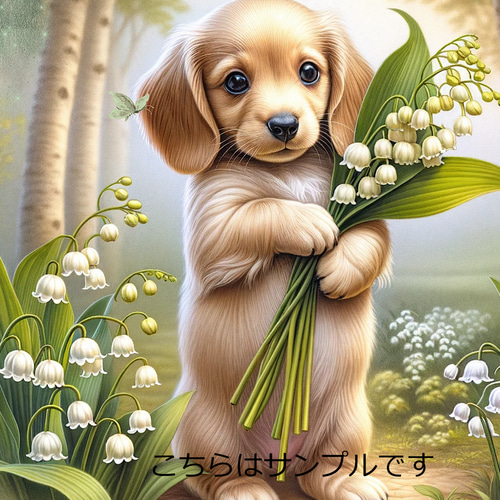 オリジナル 生地 ブロックデザイン パネル生地 犬 犬柄 ミニチュア  