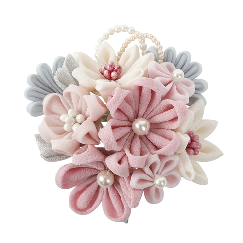 つまみ細工 アクセサリー 髪飾り コサージュ ブローチ 入学 卒業