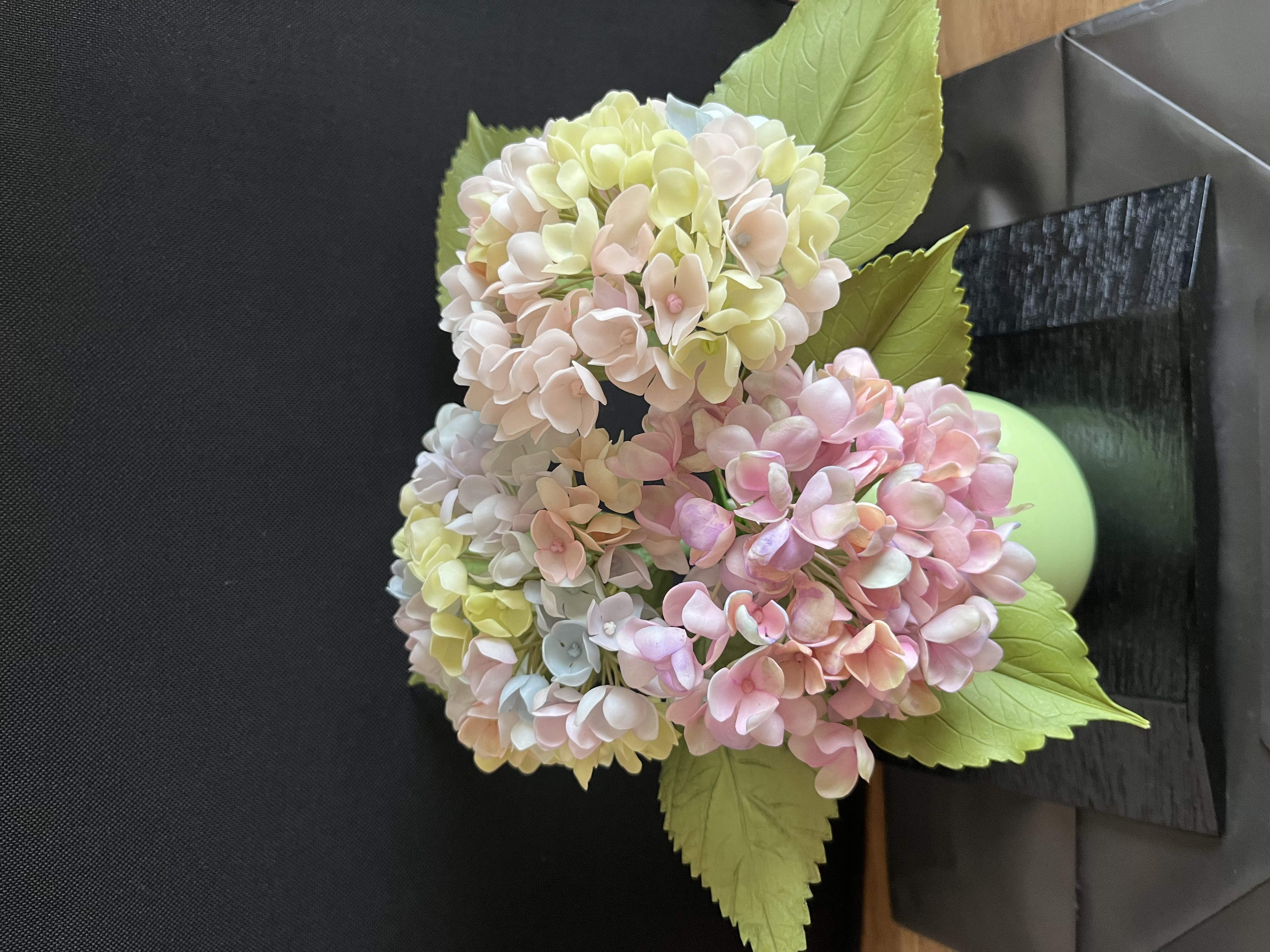 粘土の花アジサイ