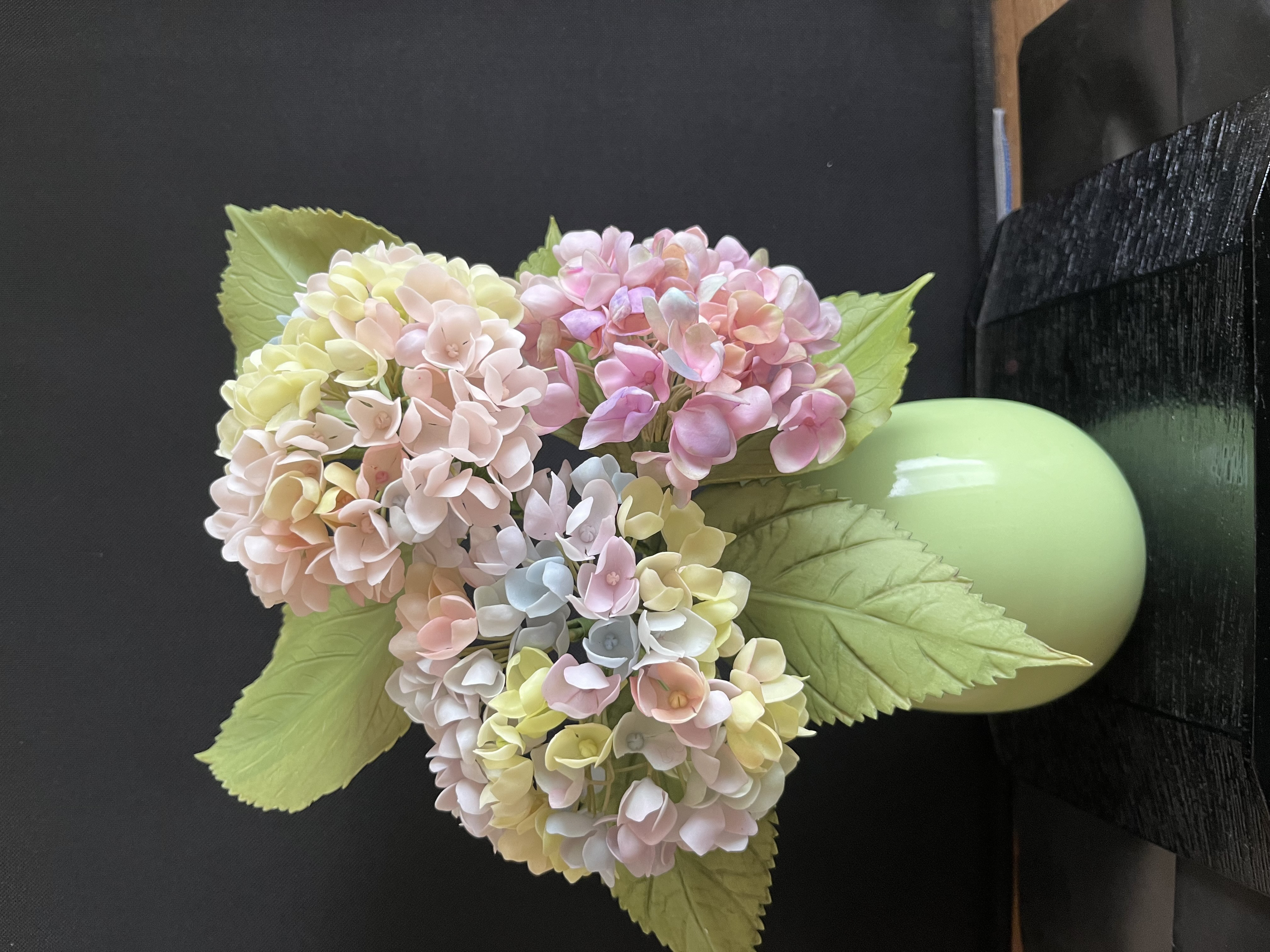 粘土の花アジサイ