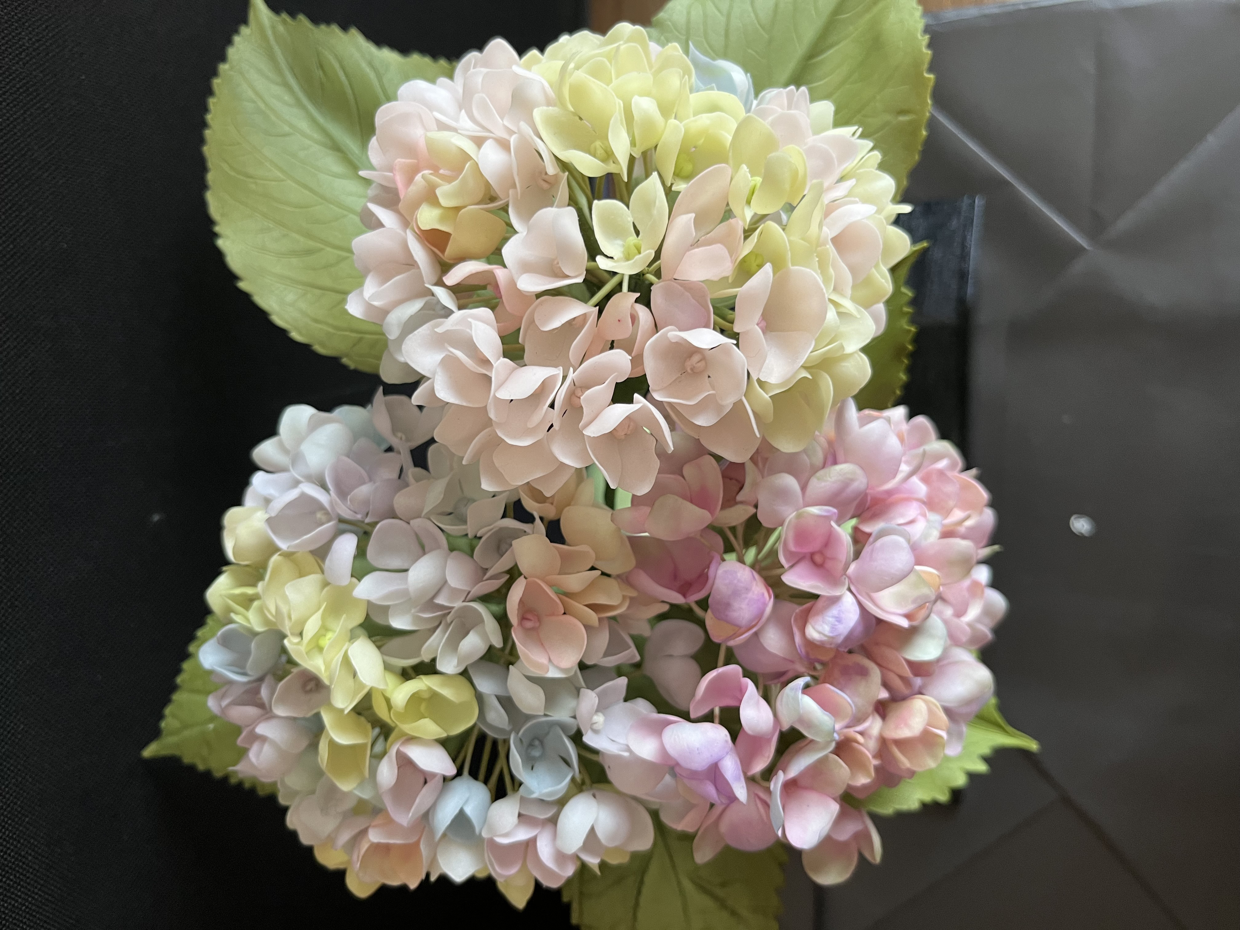 粘土の花アジサイ