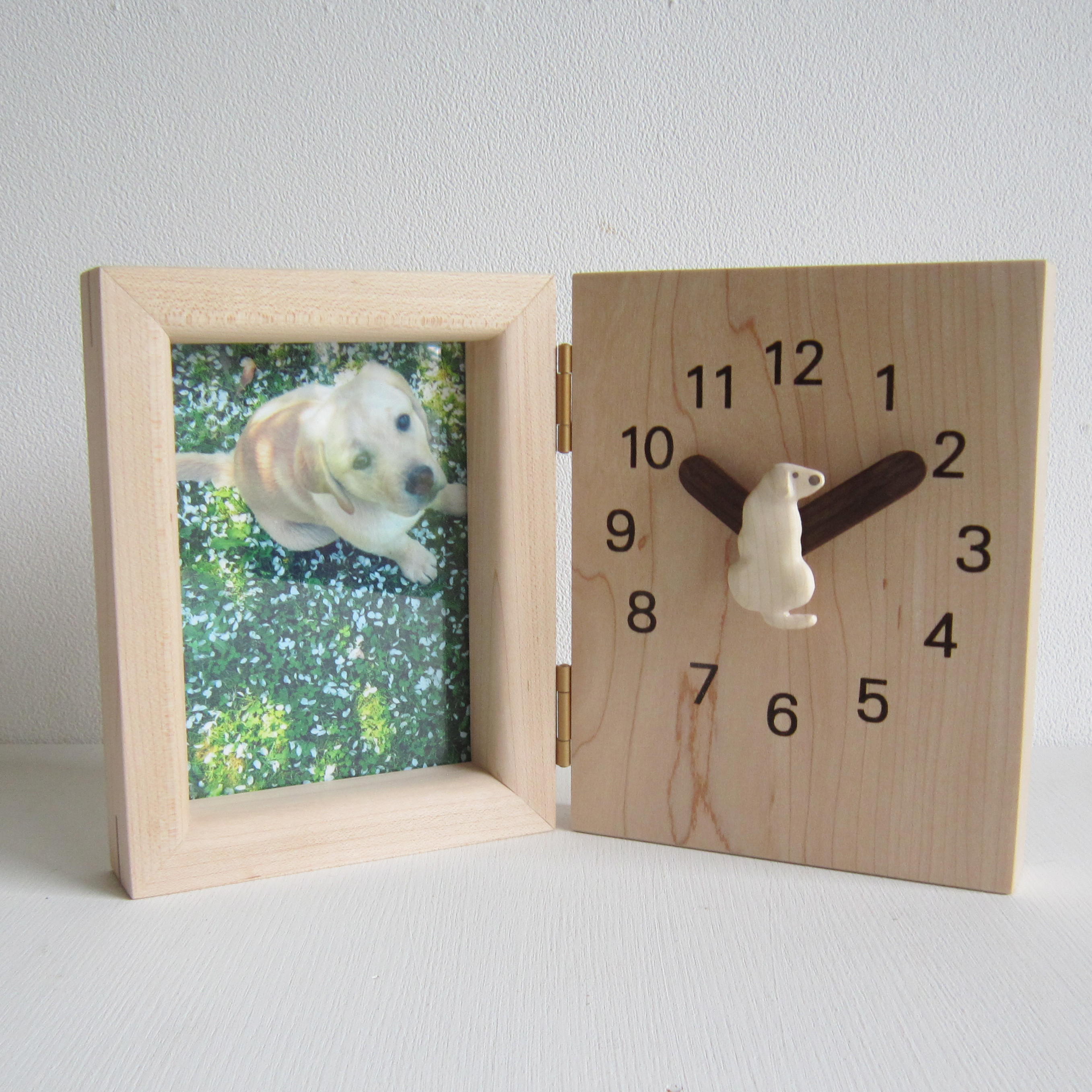 白ラブ　置き時計・写真立て