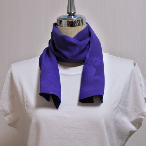 本場久米島紬　着物リメイク　ストール ◇着物リメイク◇ ストール 14◇ハンドメイド