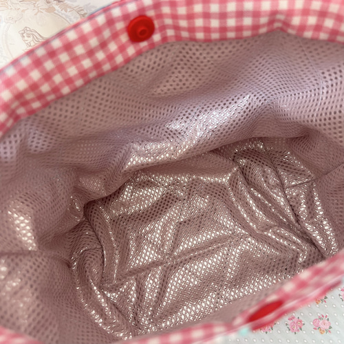 リボンのお弁当袋☆ランチバッグ☆はいから横丁☆昭和レトロ☆保温保冷