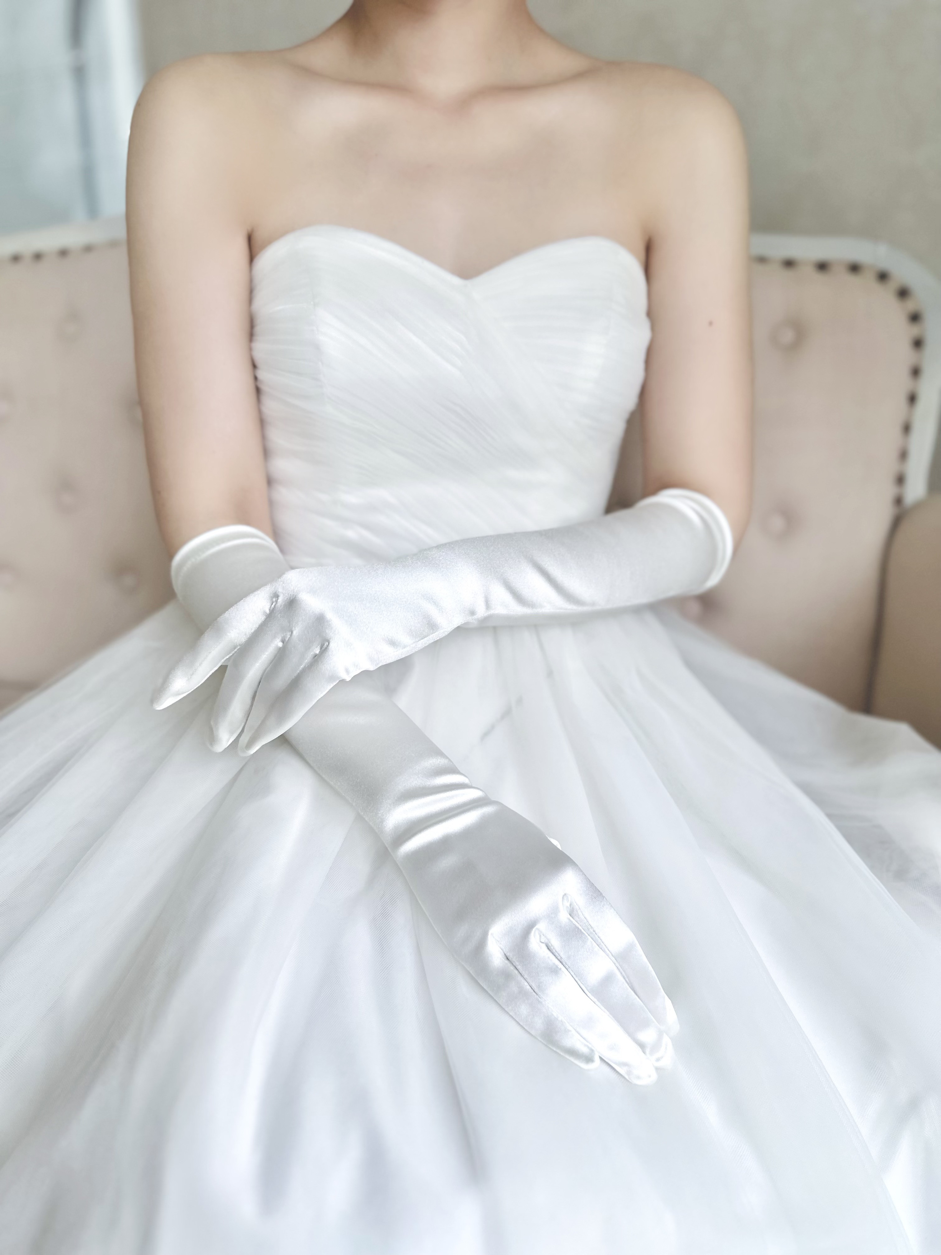 シェイプグローブ新発売！ウェディング 結婚式 サテン 挙式小物