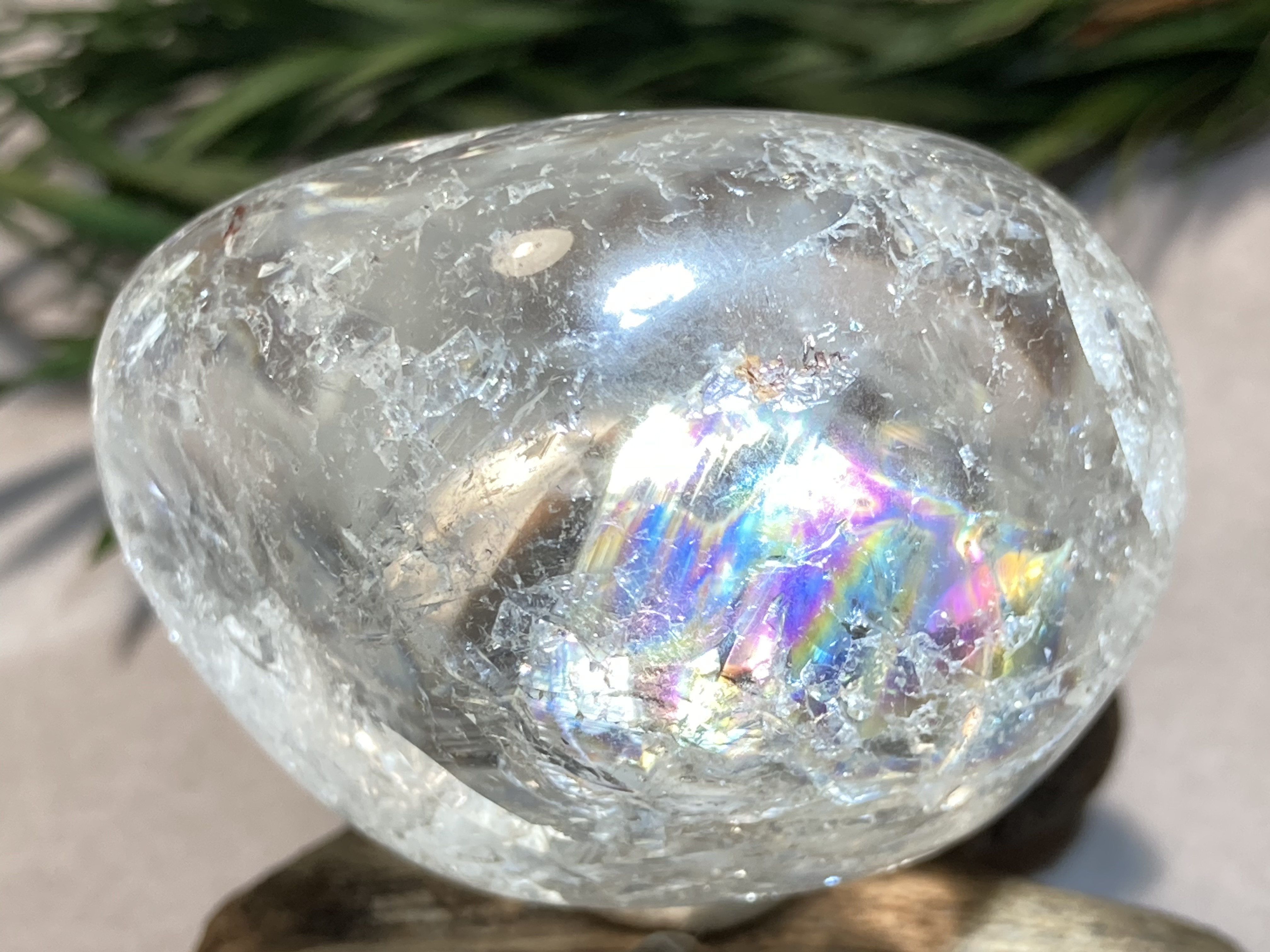 2つのイシス❁⃘*.゜タンジェリンクォーツ クラスター レインボー 原石  