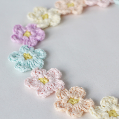 編み物手作りキット＊花かんむりのヘアバンド＊ベビー＊キッズ
